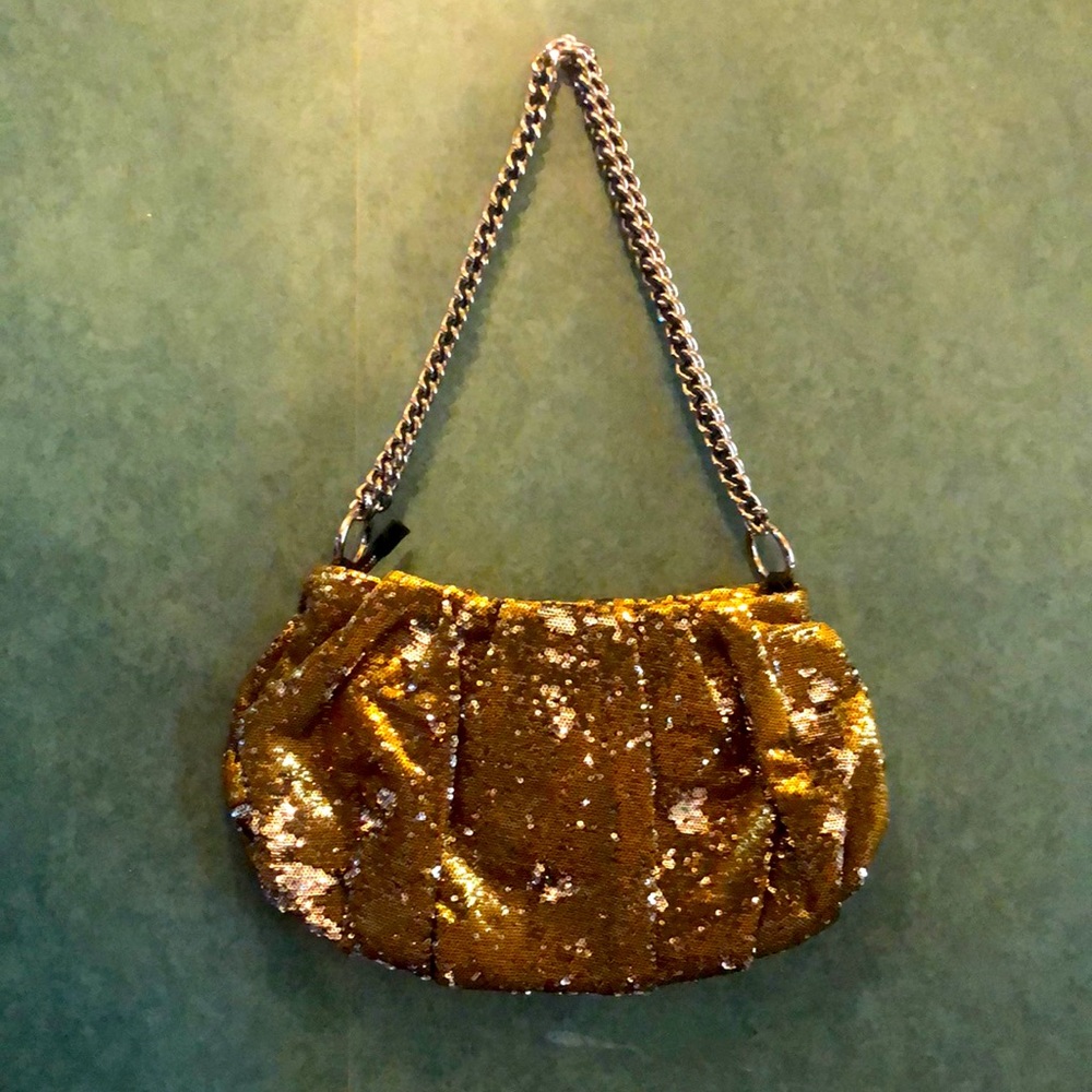 DR YANY Gold Sequin Purse